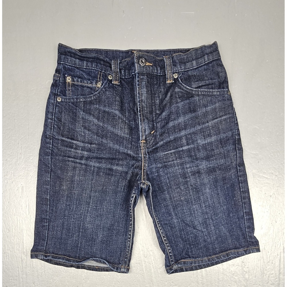 Levis 505 Jean Shorts Mens‎ 30 Y2K Blue Dark Wash Denim Regular Fit Jorts